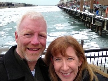 At Navy Pier. And they tell us it's warm here.